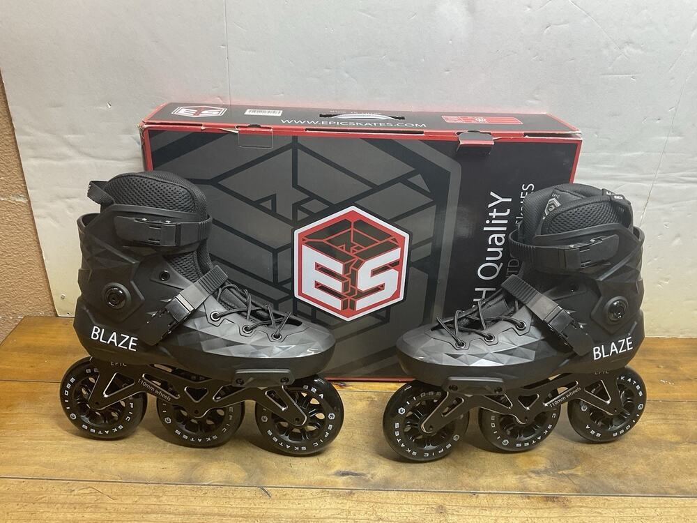 Epic Blaze Inline Skates 110mm Mens Size 10 NIB